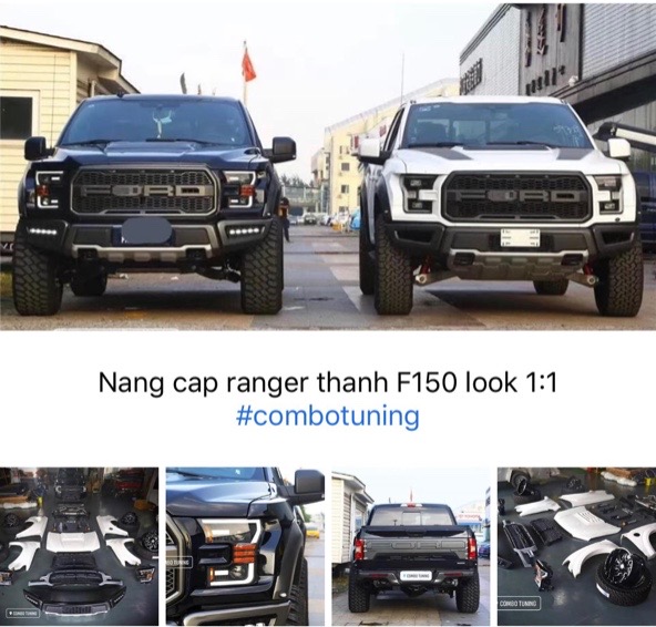 Nâng cấp độ xe nâng đời Ranger thành F150 phiên bản Look 1:1